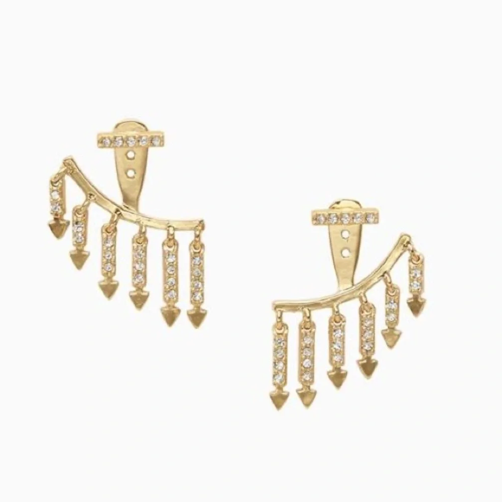 :: Stella & Dot 2-in-1 Delicate Annex Earrings - Picture 3 of 8